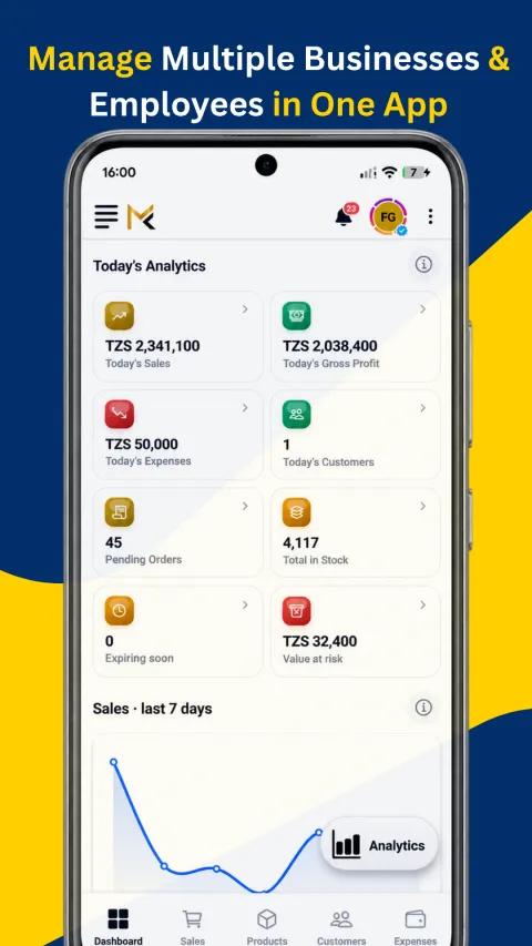 Manage multiple businesses and employees in one app